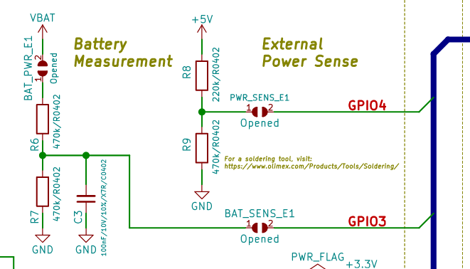 Olimex schematic for GPIO 3 and 4